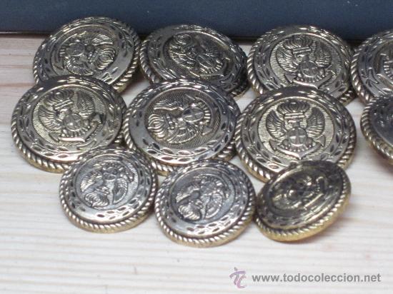 Vintage: botones dorados marinero - Foto 2