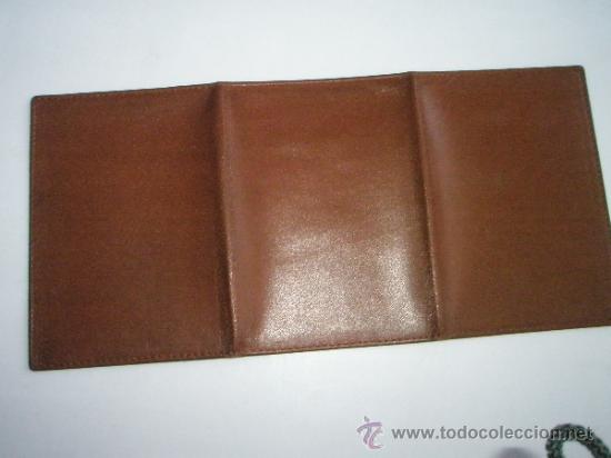Vintage: PORTADOCUMENTOS-CARNETS-ANTIGUO-PIEL-. - Foto 1
