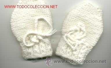 Vintage: MANOPLAS   DE  LANA   -Hechas a mano- - Foto 1