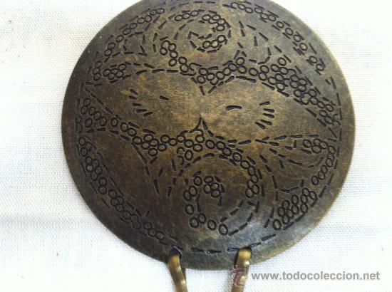 Vintage: Original cintur&oacute;n de lat&oacute;n a&ntilde;os 80 - Foto 3