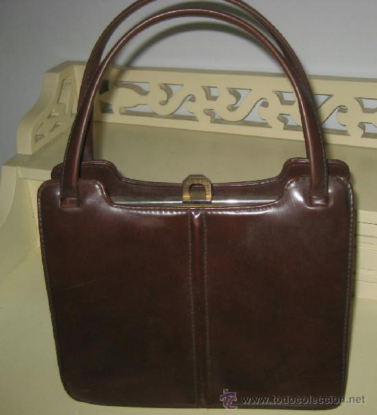 Vintage: BOLSO EN PIEL -A&Ntilde;OS 50. - Foto 1