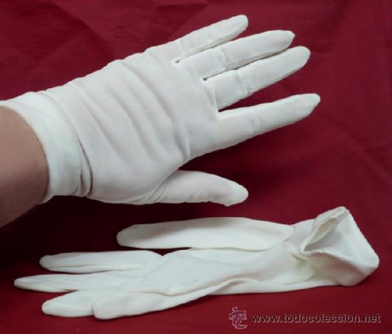 Vintage: guantes de nylon, 70s - Foto 1