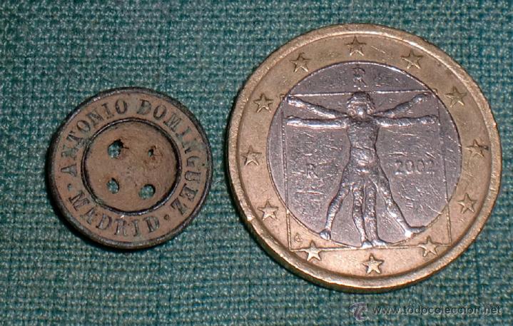 Vintage: Antiguo boton Antonio Dominguez Madrid - Foto 1
