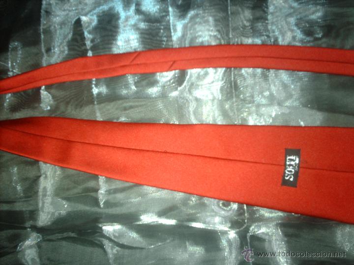 Vintage: corbata roja de calidad solvi - Foto 3