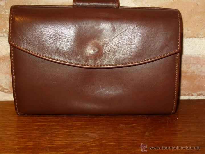 Vintage: CARTERA, MONEDERO PIEL ORIGINAL. - Foto 3