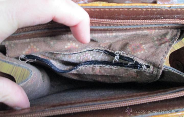 Vintage: BOLSO de cuero o similar - Foto 4