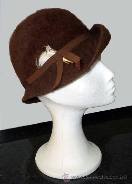 Vintage: Sombrero Sra., con pluma - Foto 1