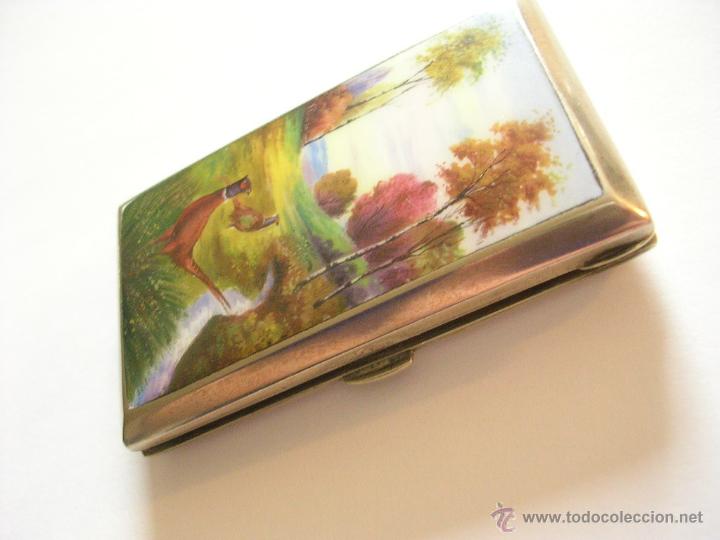 Vintage: ANTIG&Uacute;A PITILLERA ESMALTADA - Foto 2