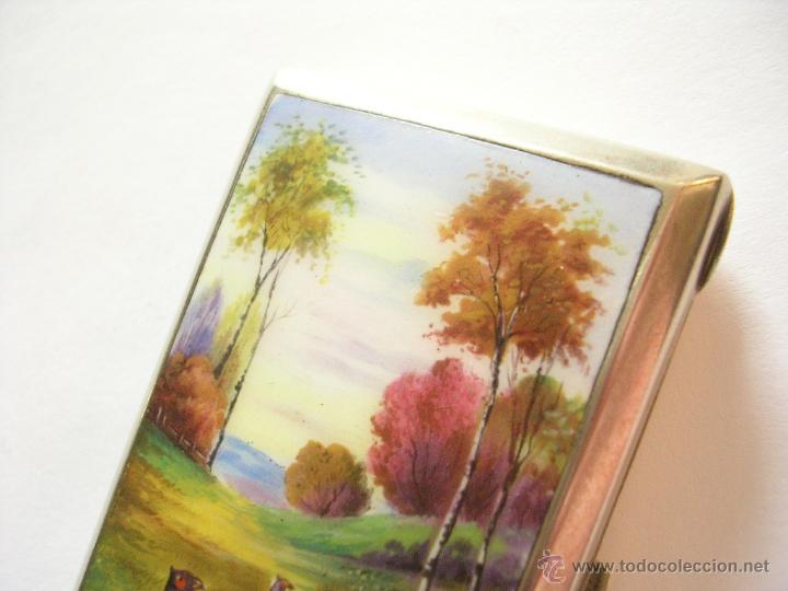 Vintage: ANTIG&Uacute;A PITILLERA ESMALTADA - Foto 4