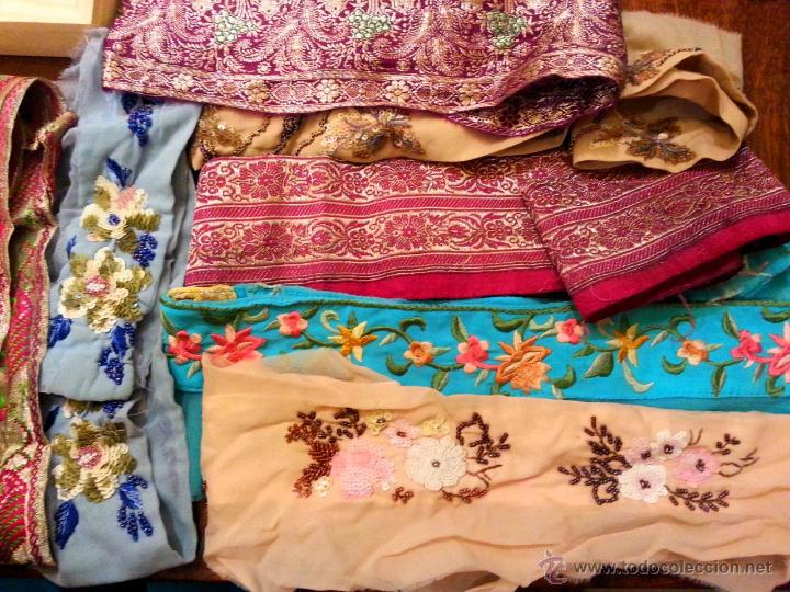 Lote Arte Seda Antiguo Vintage Sari Retazos Telas 100 Gramos Gris Craft Muñeca 
