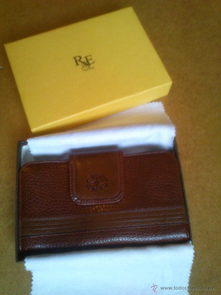 Vintage: CARTERA DE PIEL R & E - SIN ESTRENAR - Foto 2