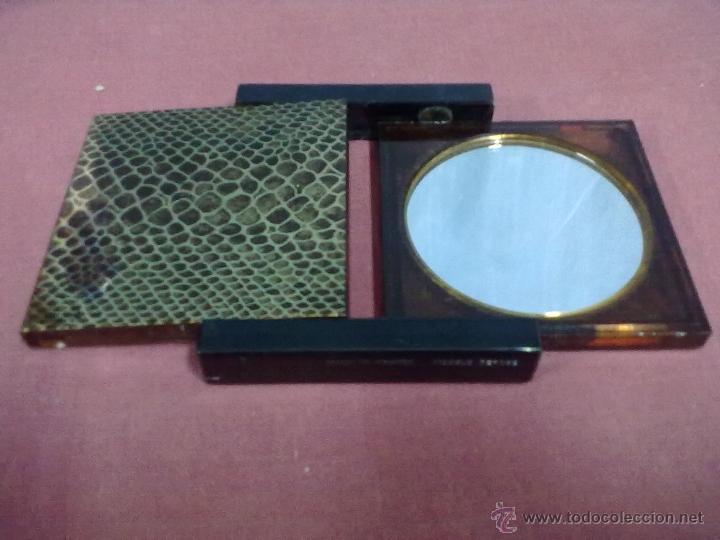 Vintage: DIPTICO ESPEJO DE BOLSO RETOQUE DESPLEGLABLE - Foto 1