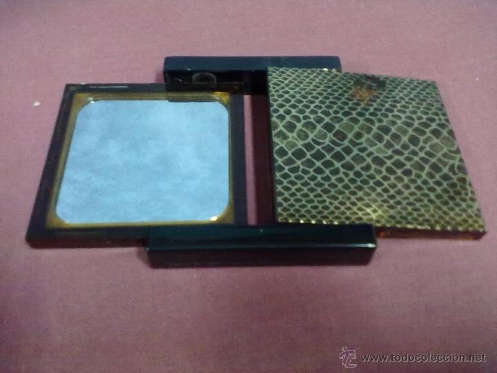 Vintage: DIPTICO ESPEJO DE BOLSO RETOQUE DESPLEGLABLE - Foto 2