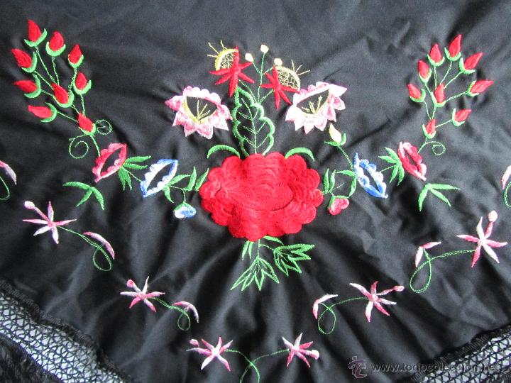 Vintage: Mant&oacute;n o chal bordado - Foto 3