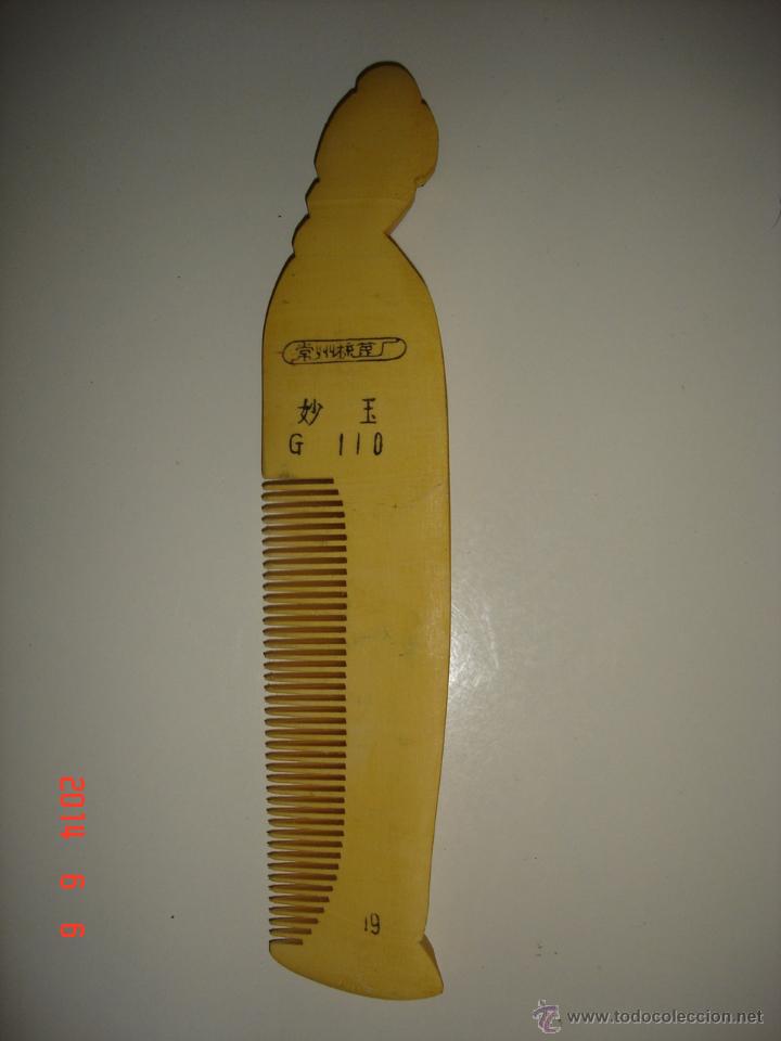 Vintage: PEINE DE MADERA PINTADO A MANO - Foto 4