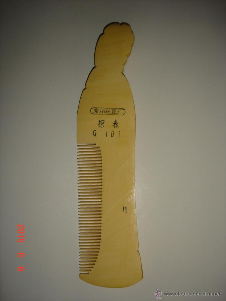 Vintage: PEINE DE MADERA PINTADO A MANO - Foto 4