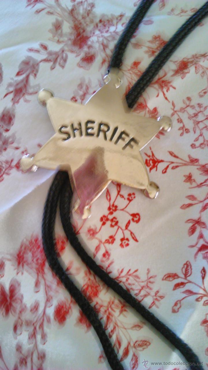 Vintage: Preciosa corbata de vaquero con la estrella de SHERIFF. - Foto 1
