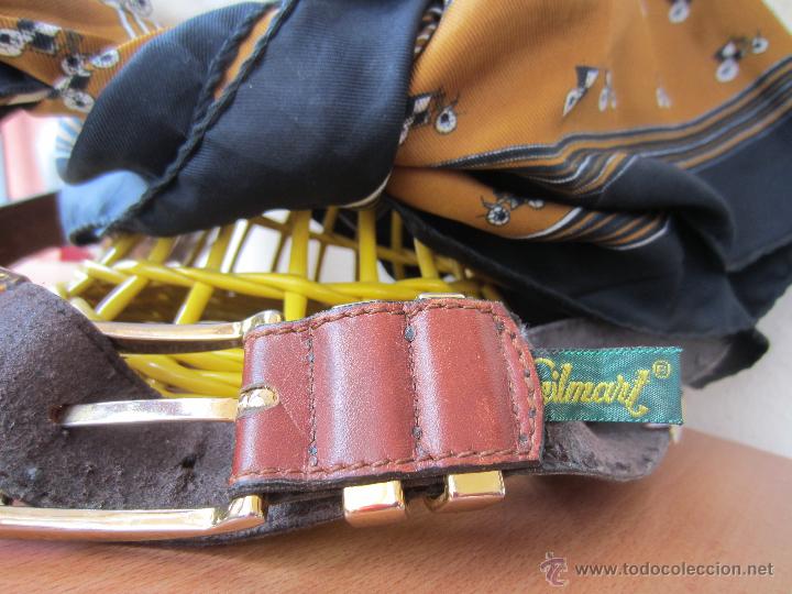 Vintage: Conjunto de pa&ntilde;uelo y cintur&oacute;n en piel - Foto 3