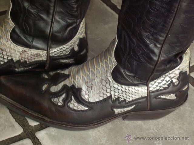 Botas tejanas piel de serpiente piton blanca au - Vendido en Venta Directa  - 44347213