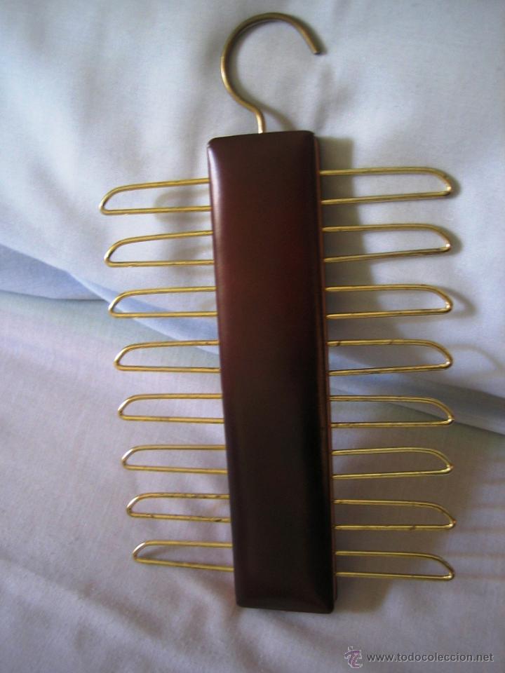 Vintage: Corbatero caballero- piel marr&oacute;n - Foto 1