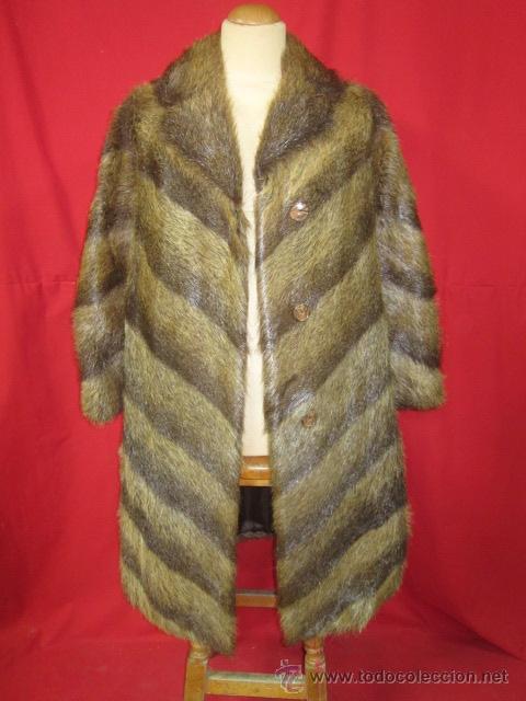Vintage: Incre&iacute;ble abrigo de piel de se&ntilde;ora. Talla M. - Foto 1