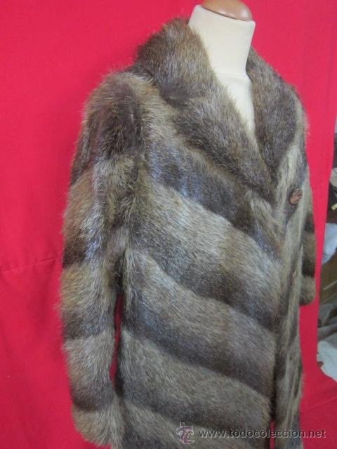 Vintage: Incre&iacute;ble abrigo de piel de se&ntilde;ora. Talla M. - Foto 2