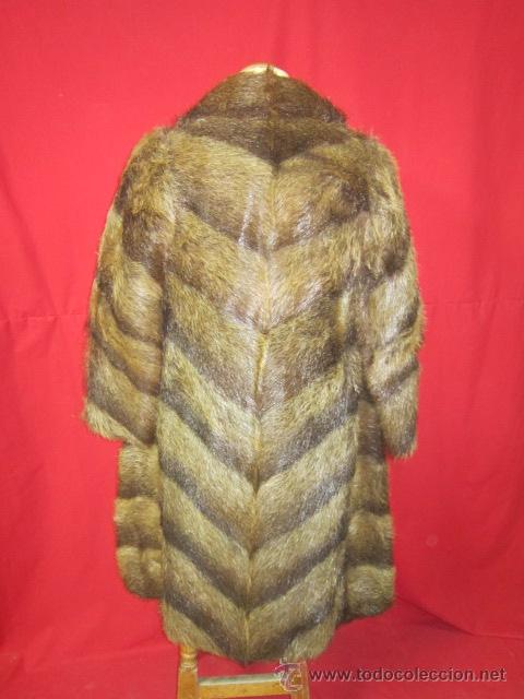 Vintage: Incre&iacute;ble abrigo de piel de se&ntilde;ora. Talla M. - Foto 5