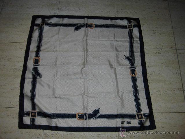 Vintage: PA&Ntilde;UELO ARIES 100% SEDA NATURAL - Foto 1