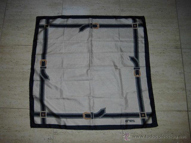 Vintage: PA&Ntilde;UELO ARIES 100% SEDA NATURAL - Foto 2