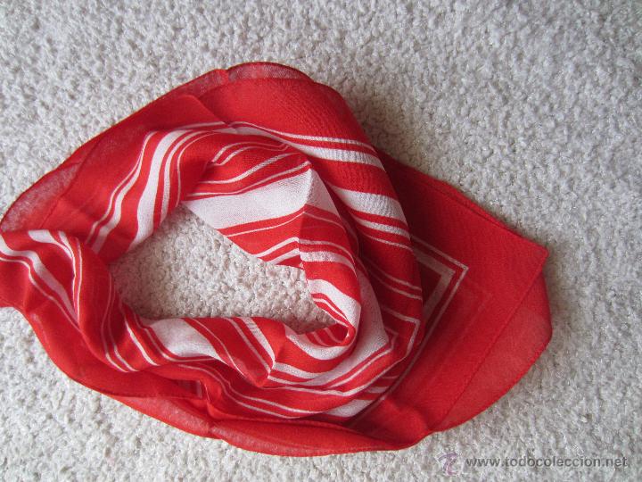 Vintage: Original y vintage Pa&ntilde;uelo en rojo y blanco - Foto 2