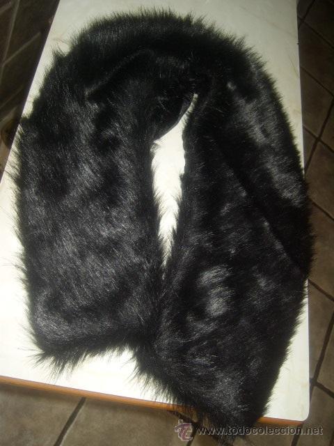 Vintage: CUELLO EN COLOR NEGRO.FORRADO. - Foto 2