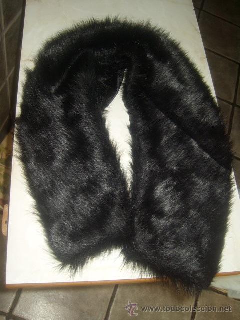 Vintage: CUELLO EN COLOR NEGRO.FORRADO. - Foto 3