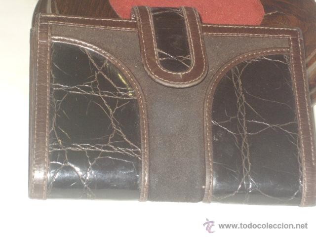 Vintage: CARTERA,MONEDERO PIEL. - Foto 1