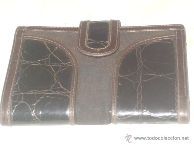 Vintage: CARTERA,MONEDERO PIEL. - Foto 2