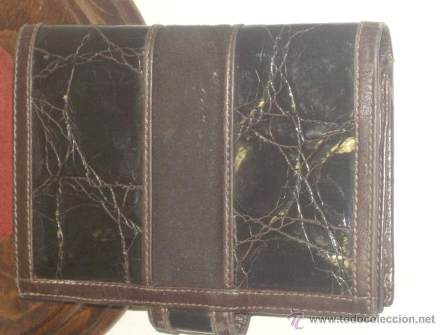 Vintage: CARTERA,MONEDERO PIEL. - Foto 8