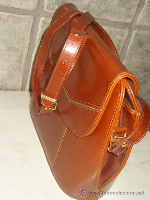 Vintage: BOLSO DE MUJER EN COLOR MARRON. - Foto 3
