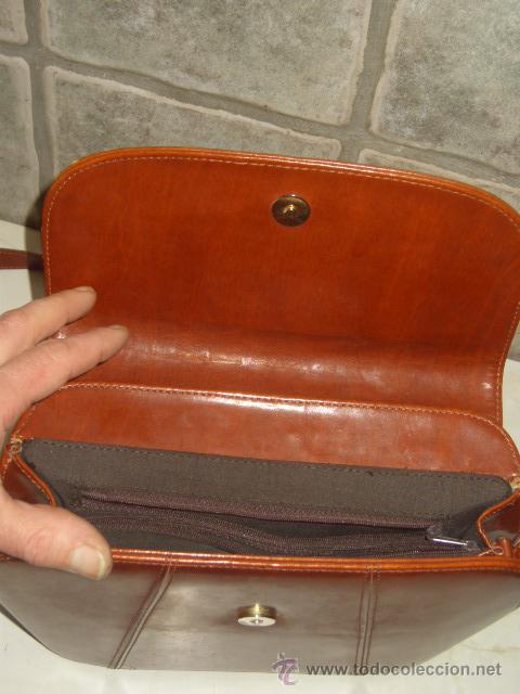 Vintage: BOLSO DE MUJER EN COLOR MARRON. - Foto 7