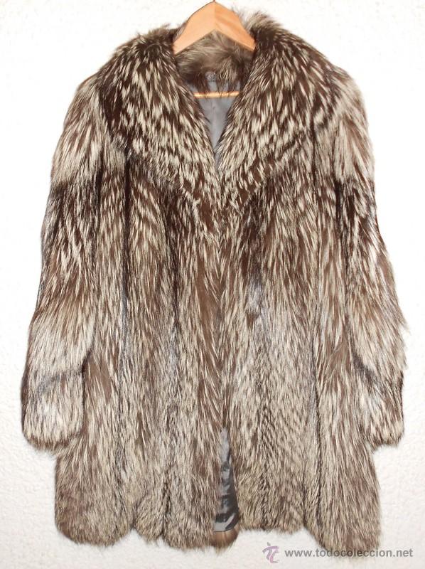 abrigo zorro siberiano autentico elegante Compra venta todocoleccion