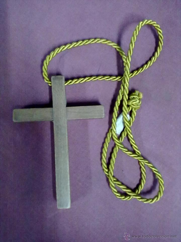 Vintage: CRUZ DE PECHO MADERA 1&ordf; COMUNION - Foto 1