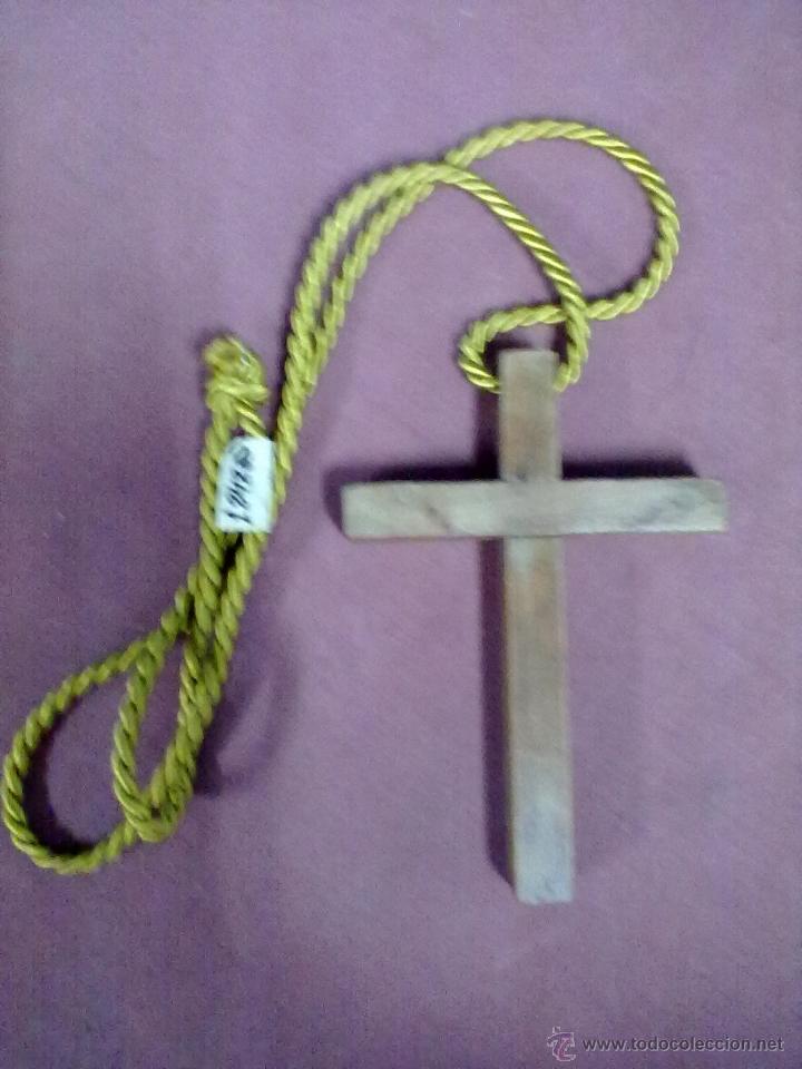 Vintage: CRUZ DE PECHO MADERA 1&ordf; COMUNION - Foto 2