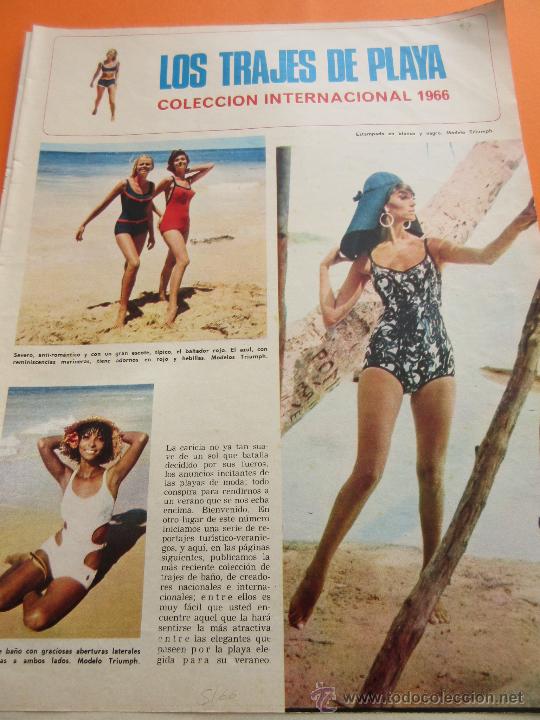Vintage: ARTICULO 1966 - MODA BA&Ntilde;O 1966 - 5 PAGINAS - Foto 1