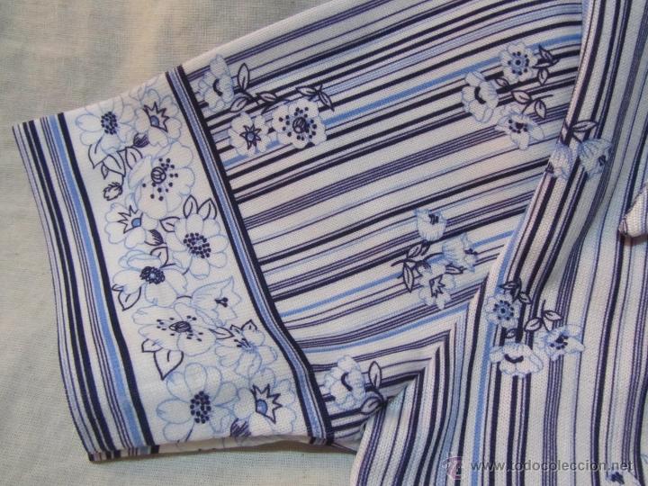 Vintage: Camisa rayas y flores a&ntilde;os 70 - Foto 6