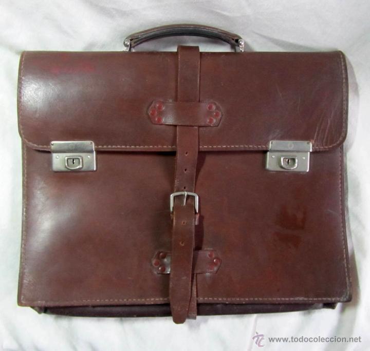 Vintage: Antigua cartera de cuero - Foto 1