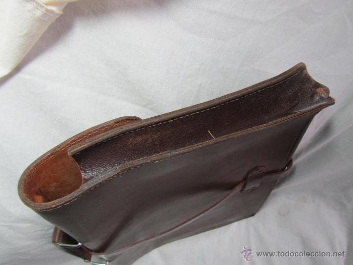 Vintage: Antigua cartera de cuero - Foto 8