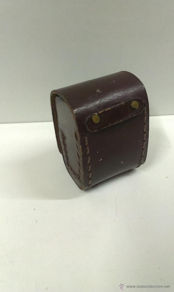 Vintage: ANTIGUA FUNDA CON CORREA REALIZADA EN CUERO - Foto 5