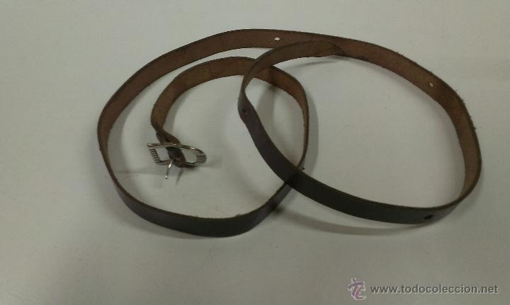 Vintage: ANTIGUA FUNDA CON CORREA REALIZADA EN CUERO - Foto 6