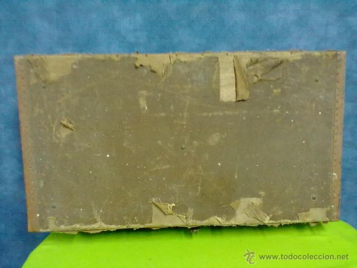 Vintage: MALETA DE MADERA ENTELADA - Foto 2