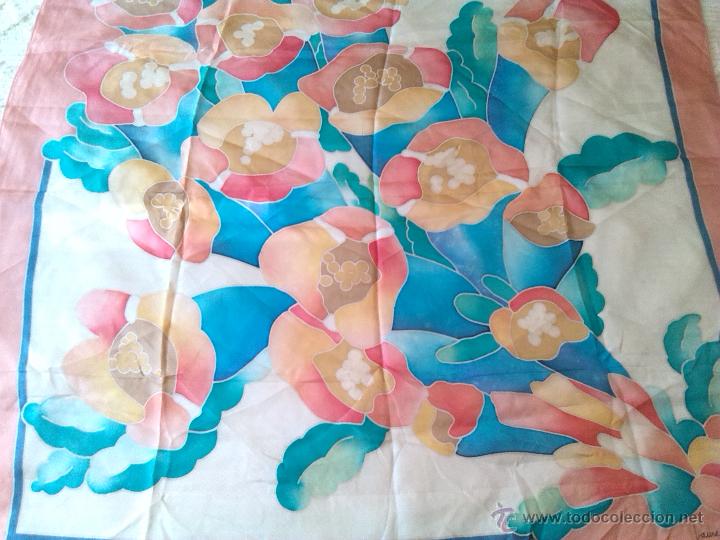 Vintage: PA&Ntilde;UELO LAURE SAINT CLAIR PARIS - 85 X 85 - Foto 2