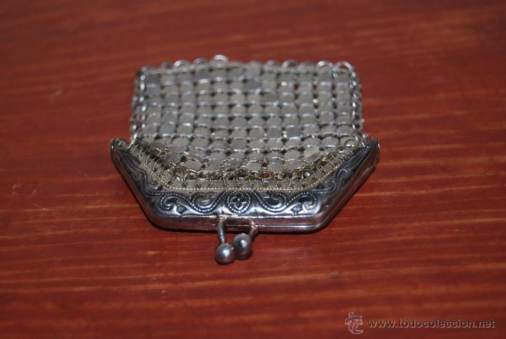 Vintage: BOLSO DE MALLA DE METAL - MONEDERO - Foto 4