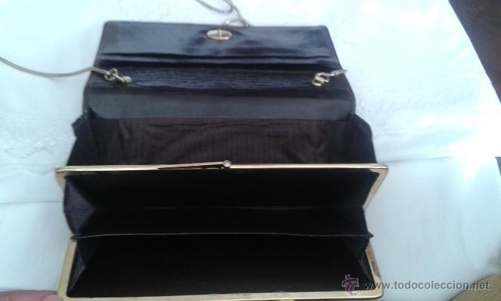 Vintage: ANTIGUA CARTERA DE PIEL MARRON. - Foto 3